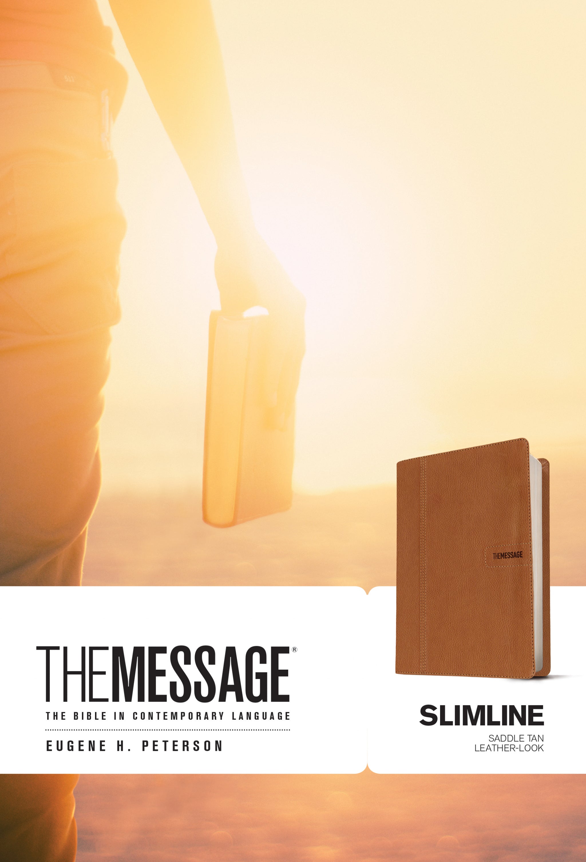 Image of The Message Slimline Bible: Saddle Tan other