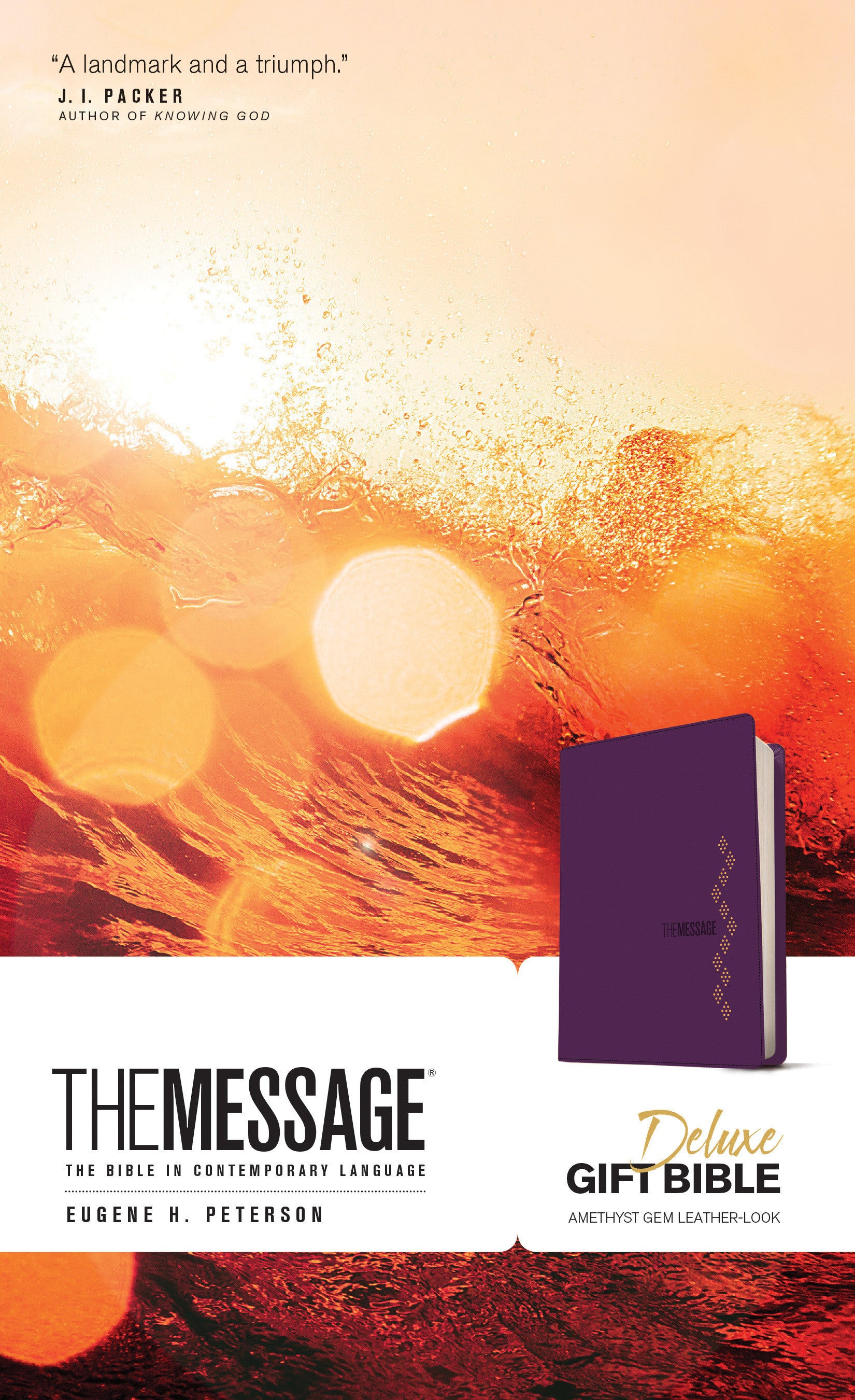 Image of Eugene Peterson, The Message, Bible, Deluxe Gift, Bible, Purple, Imitation Leather other