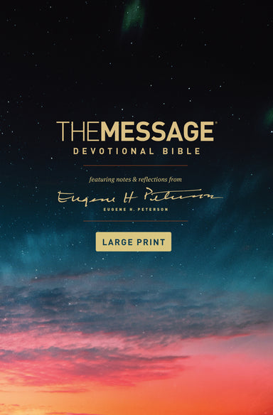 Image of Message Devotional Bible, Large Print (Hardcover) other