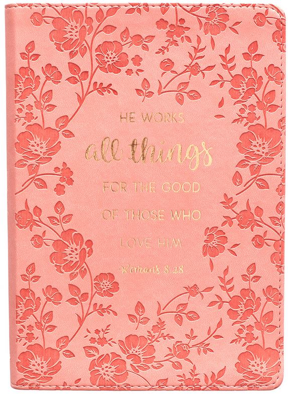 Image of All Things For The Good Pink LuxLeather Journal other