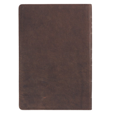 Image of KJV Large Print Dark Brown Premium Leather with Thumb Index other