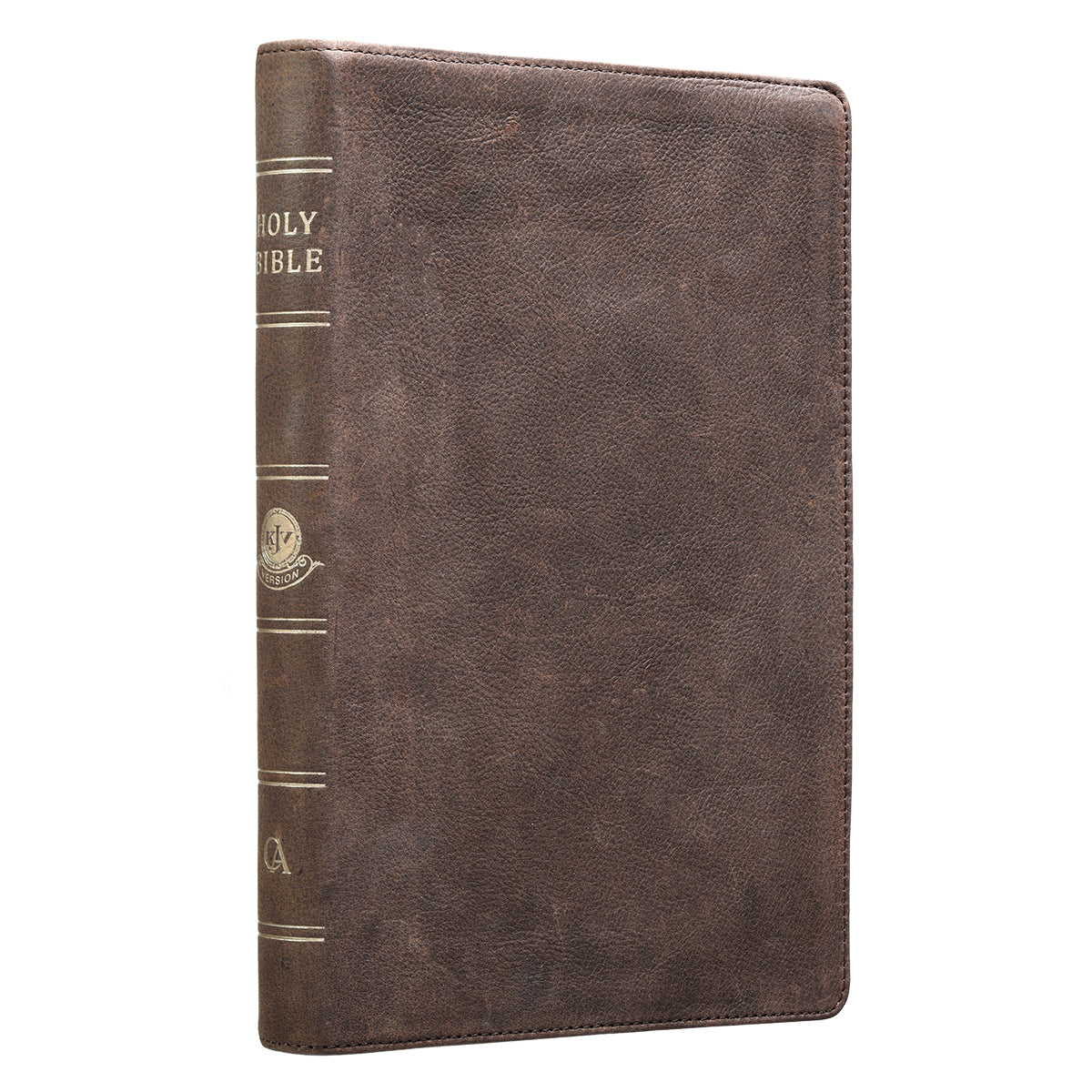 Image of KJV Large Print Dark Brown Premium Leather with Thumb Index other