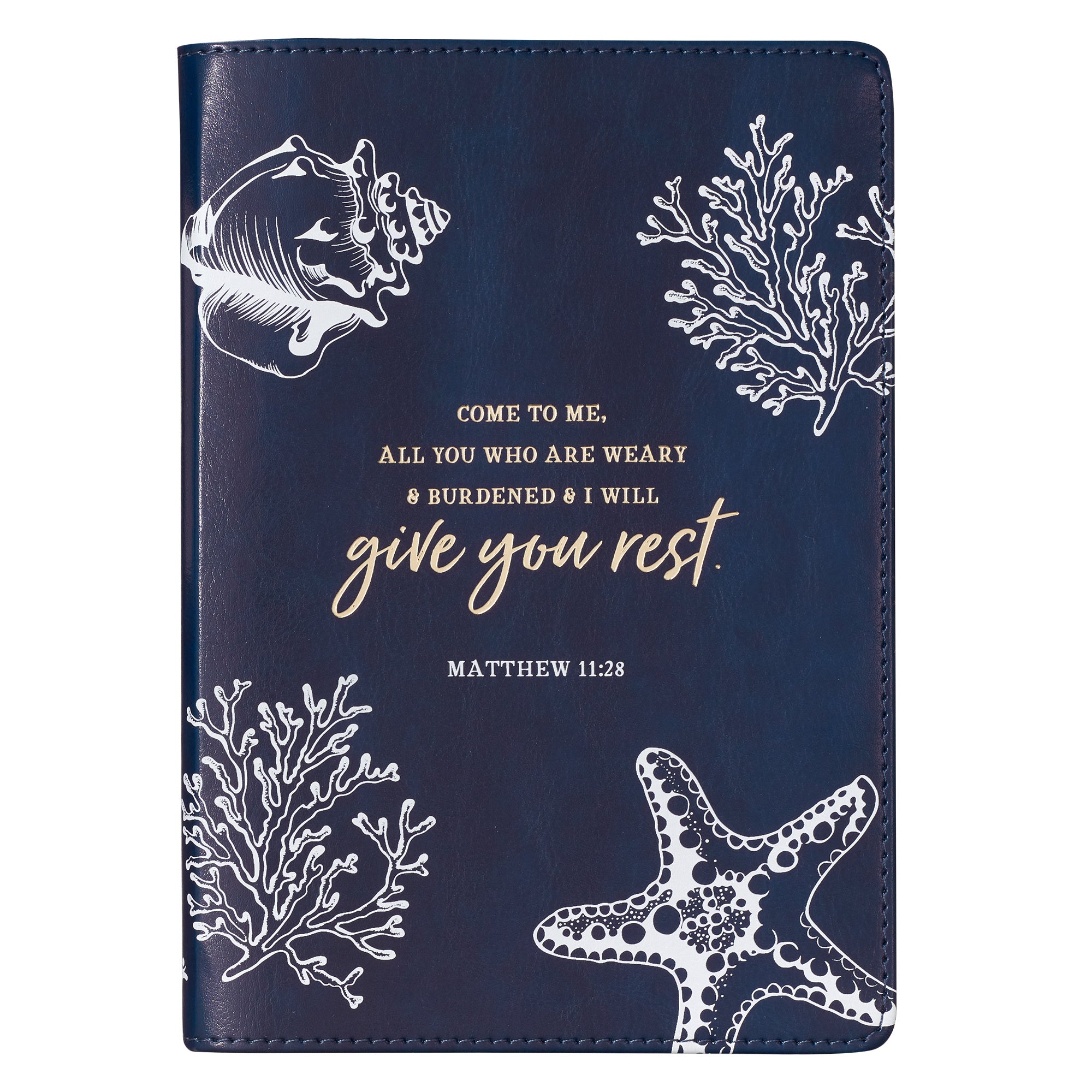 Image of Journals Slimline Lux-Leather Flexcover Give You Rest Blue other