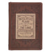 Image of A Man's Heart Classic Faux Leather Zippered Journal in Brown - Proverbs 16:9 other