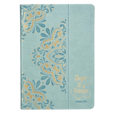 Image of Hope & a Future Powder Blue Classic Faux Leather Journal - Jeremiah 29:11 other