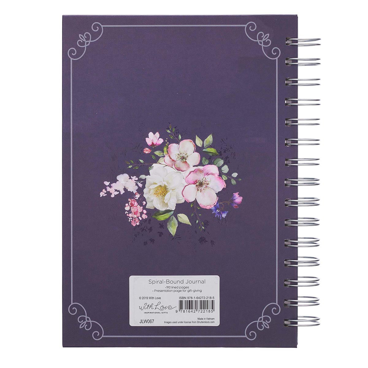 Image of Amazing Grace Large Wirebound Journal in Purple other