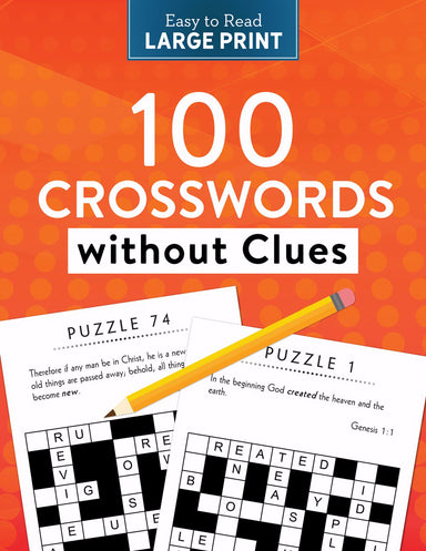 Image of 100 Bible Crosswords without Clues Large Print other