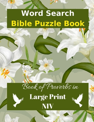 Image of Word Search Bible Puzzle: Book of Proverbs Book in Large Print other