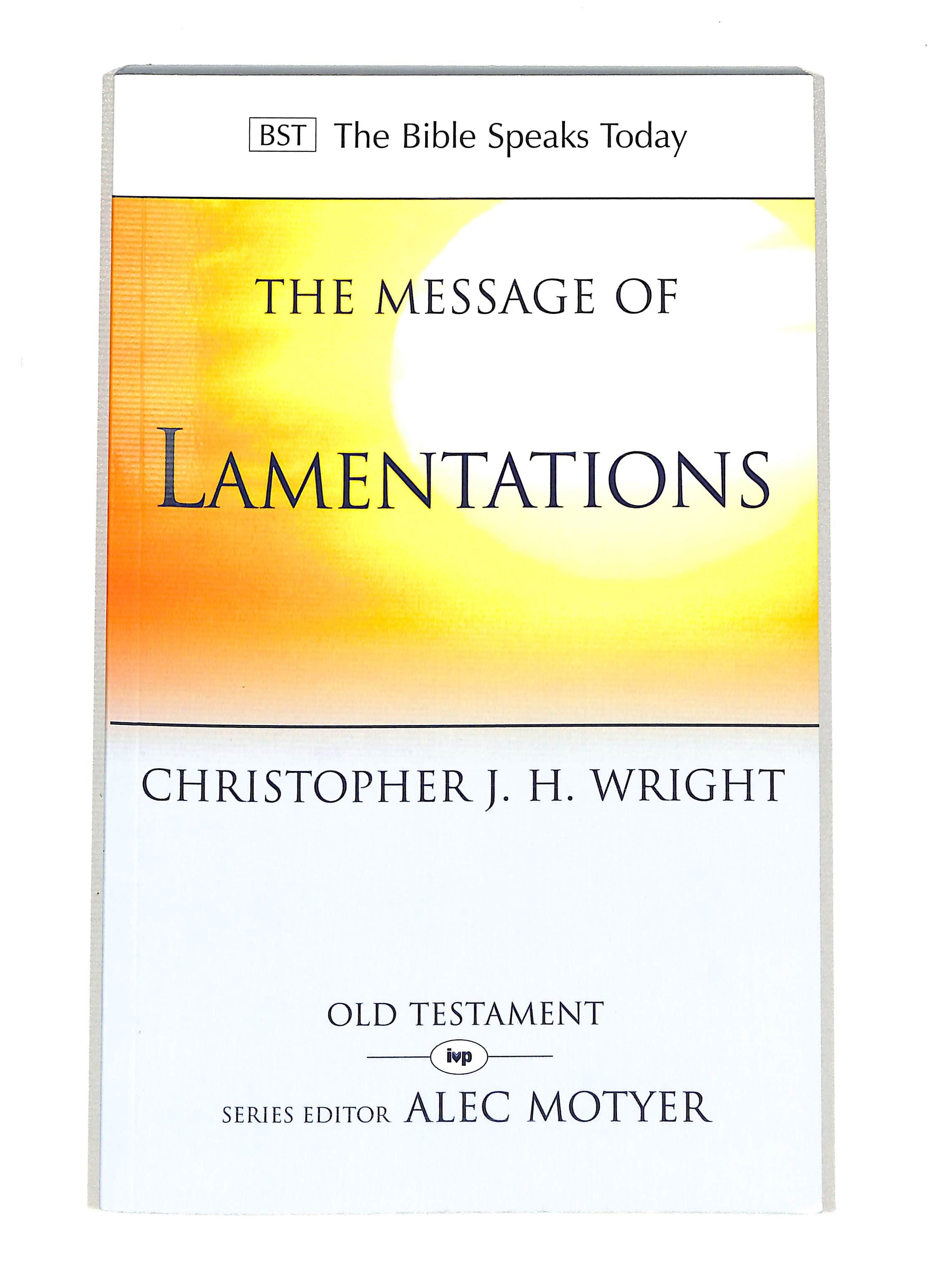 Image of The Message of Lamentations other