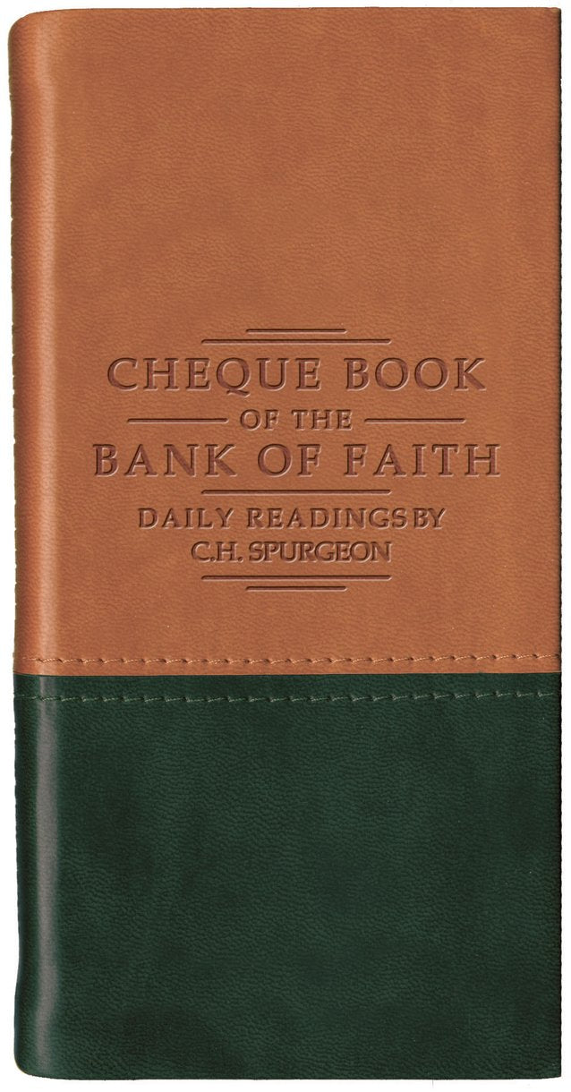 Image of Chequebook of the Bank of Faith Tan/Green other