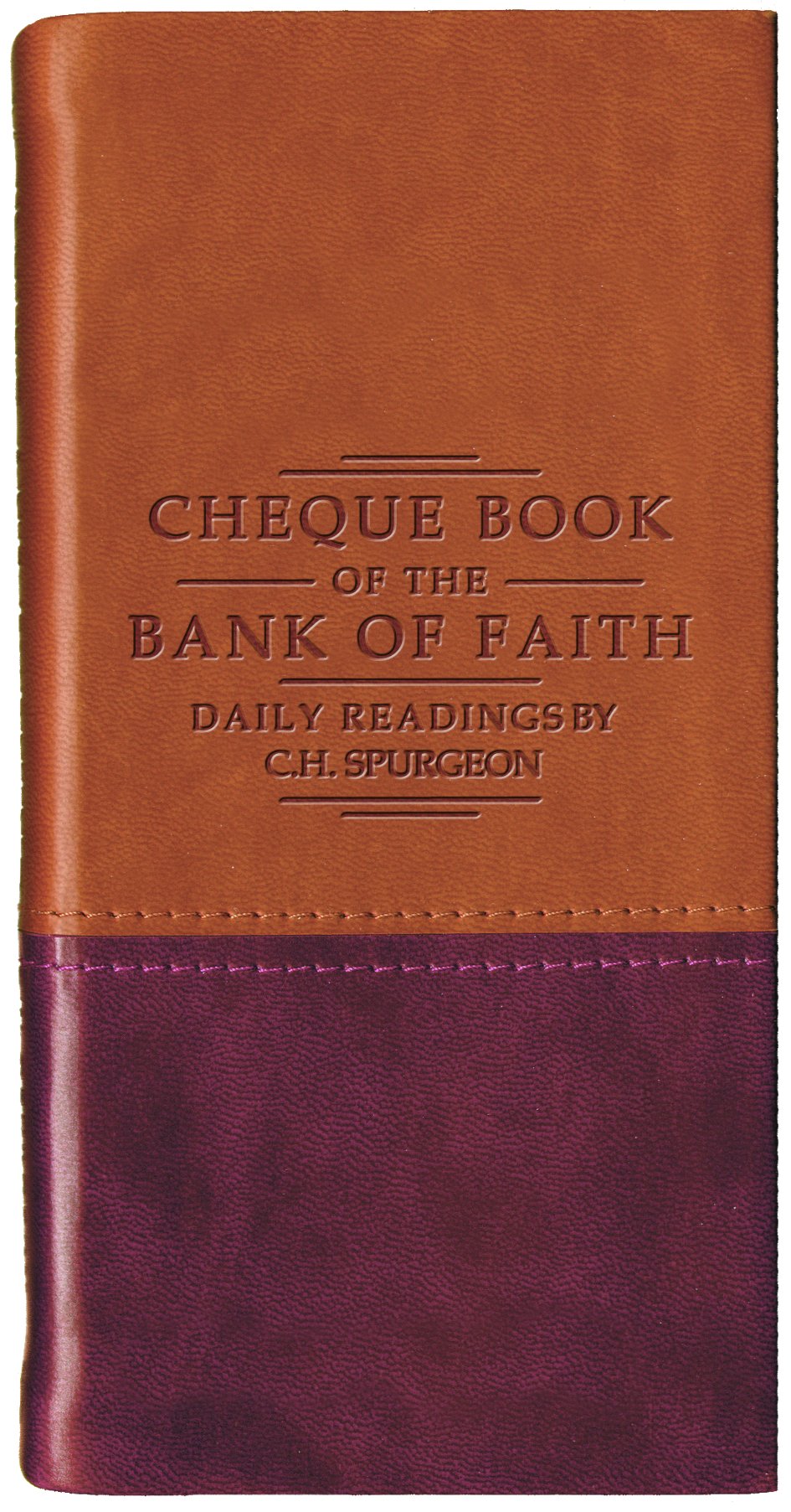 Image of Chequebook of the Bank of Faith Tan/Burgundy other