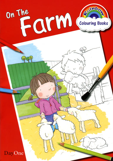 Image of Rainbow Colouring Book On The Farm other