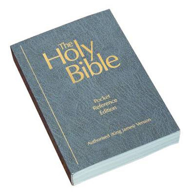 Image of KJV Pocket Reference Bible, Grey, Paperback, Authorised, Cross References, Concordance, Reading Plan, Presentation Page, Guide to Pronounciation other