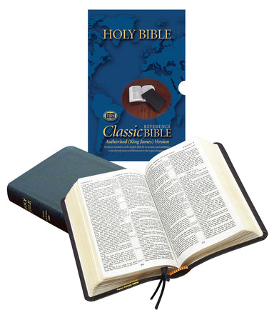 Image of KJV Classic Reference Bible: Black, Calfskin other