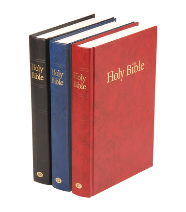 Image of KJV Pew Bible, Red, Hardback, Clear Print, Ribbon Marker, Presentation Page, Reading Plan, Maps, Glossary, Line Drawings, Sewn Binding other