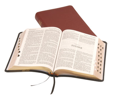 Image of KJV Text Bible: Burgundy, Calfskin, Thumb Index other