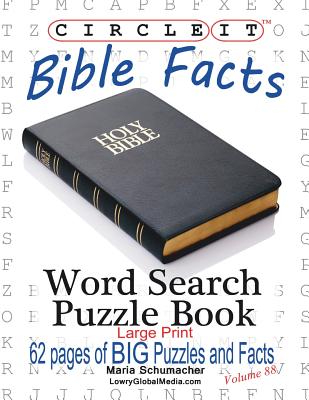 Image of Circle It, Bible Facts, Large Print, Word Search, Puzzle Book other