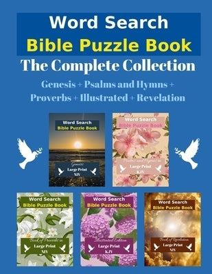 Image of Word Search Bible Puzzle: The Complete Collection | Genesis + Psalms and Hymns + Proverbs + Illustrated + Revelation other