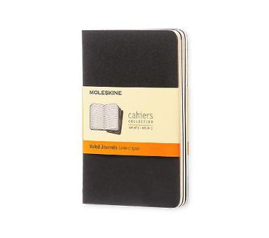 Image of Black Moleskine Pocket Ruled Cahier Journal Set other