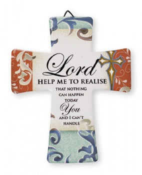 Image of Lord Help Me To Realise Porcelain Cross other