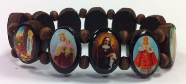 Image of Wooden Elasticated Saints Bracelet other