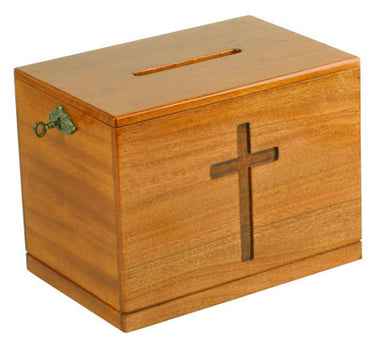 Image of Lockable Offering Box (Natural) other