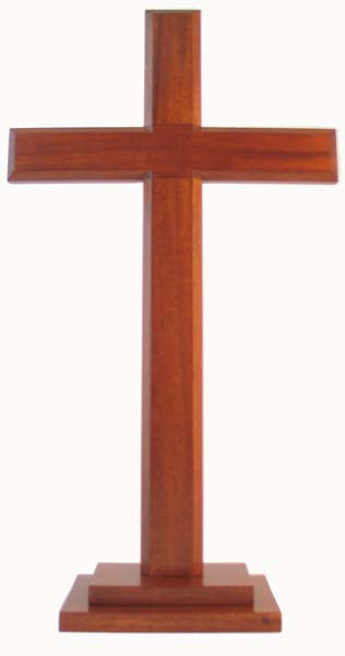 Image of Cross 60cm (Standing) Stepped Square Base other