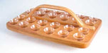 Image of Communion Tray Rectangular Natural - Serves 24. Glasses sold separately. L=31 cm W=19.5 H=10 other