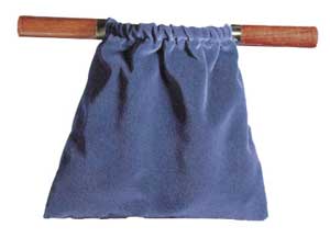 Image of Offering Bag - Dark Blue with Hardwood Handles other