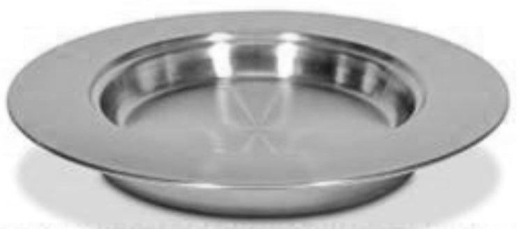 Image of Stacking Bread Plate - Stainless Steel Brushed Finish. 25.5cm diam. other