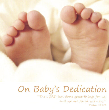 Image of On Baby's Dedication - Single Card other