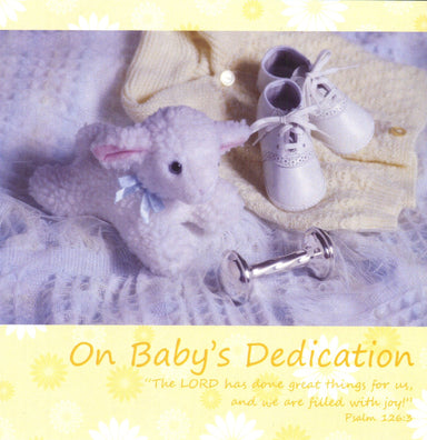 Image of On Baby's Dedication - Single Card other