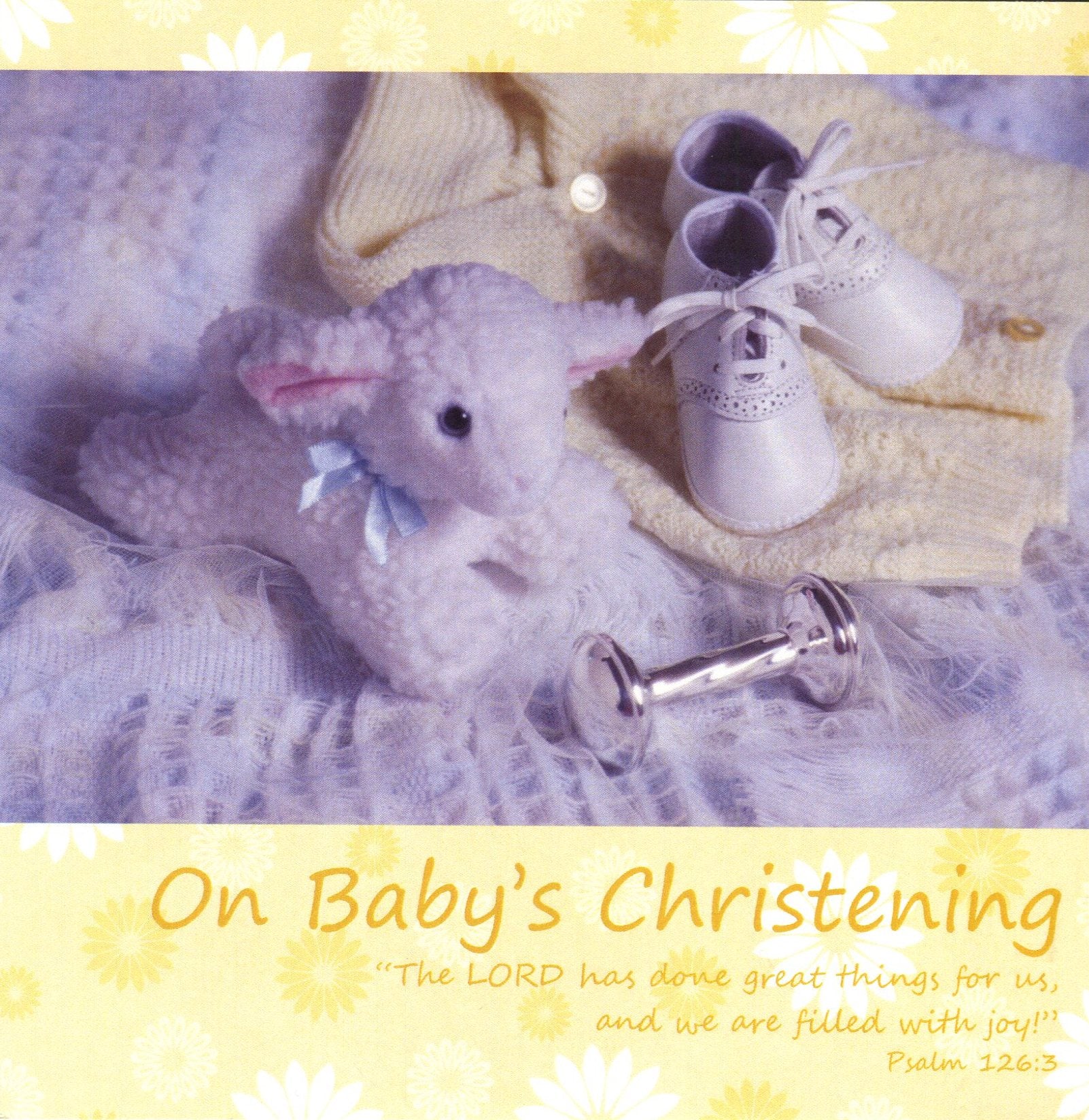 Image of On Baby's Christening - Single Card other