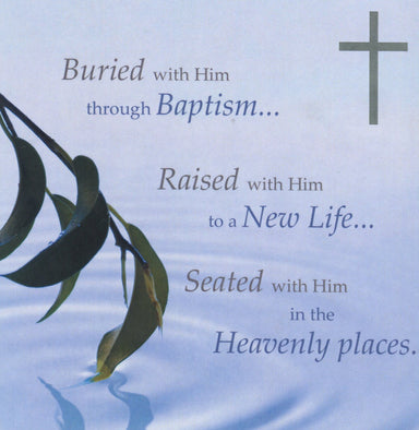 Image of Buried with Him Through Baptism - Single Card other