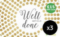 Image of Well Done £15 Gift Cards 3 Pack other