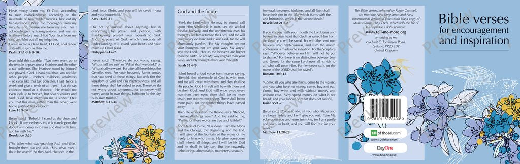 Image of BIBLE VERSES FOR ENCOURAGEMENT AND INSPIRATION Pack of 20 other