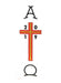 Image of Paschal Transfer 2019 Alpha and Omega with Cross and Date other