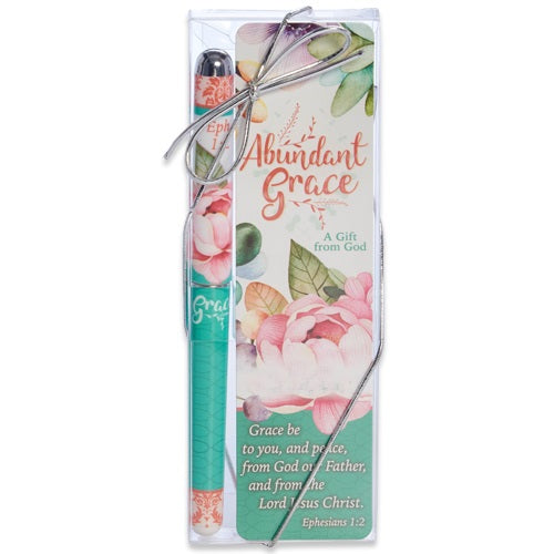Image of Abundant Grace Bookmark and Pen Set other