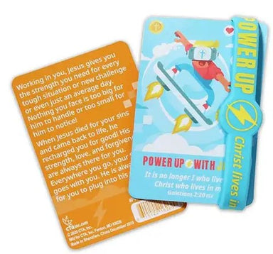 Image of Power up with Jesus Bracelet & Card other